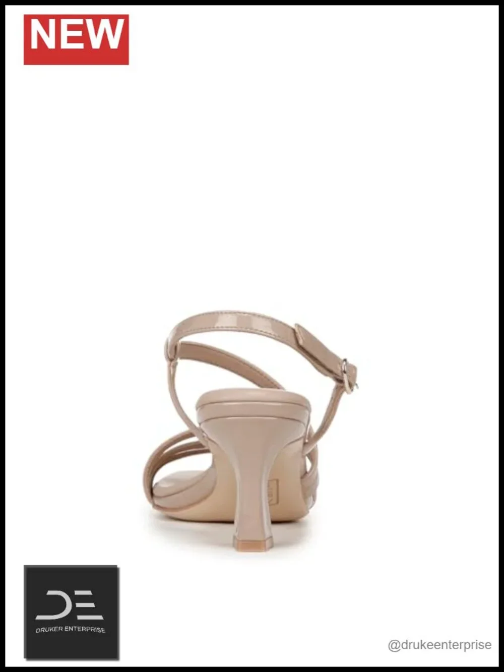 Women's Leather Sandals with Hook-and-Loop Closure